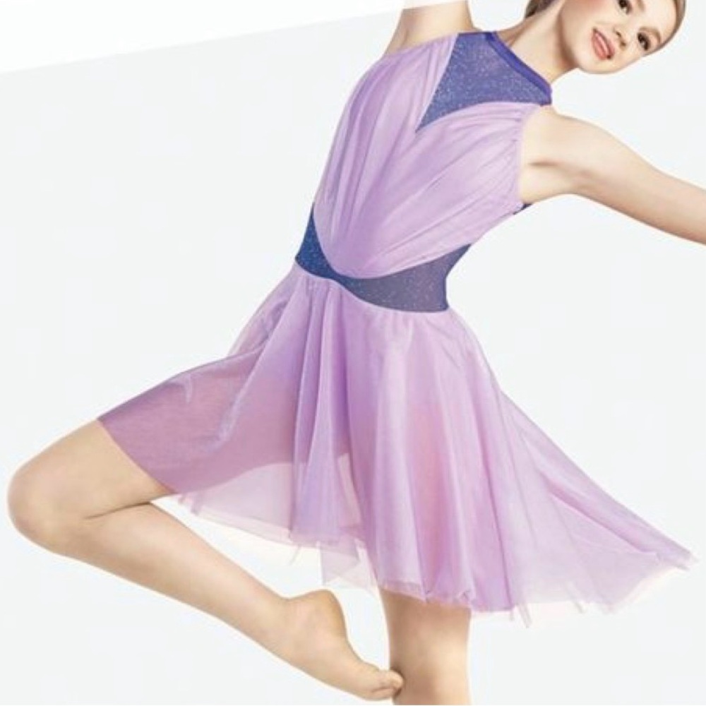 Revolution Dance RC19740 "I'll Be There," purple lyrical or ballet costume LC